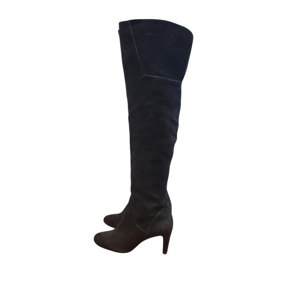 Vince Camuto Armaceli Over The Knee Heeled Boot Suede Black Verona Size 36 US 6 - Picture 4 of 11
